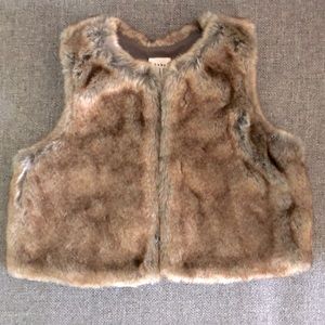 Baby Gap faux fur vest. 18-24 months